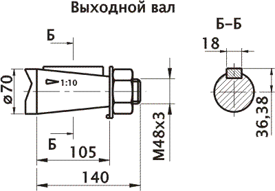 Исполнение валов